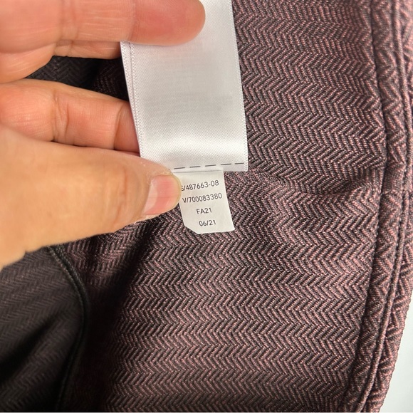 ATHLETA 3X Delancey herringbone tight leggings plus size zip back pockets brown - Picture 15 of 15